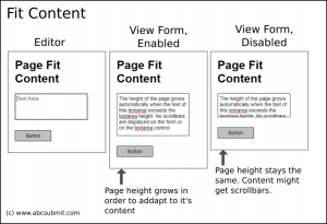 Page Fit Content setting