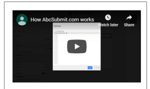 AbcSubmit form builder allows you to insert videos inside your forms