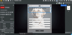 Autofit form builder AI