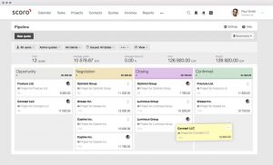 Scoro CRM software