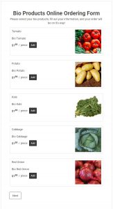 Free bio products ordering form template